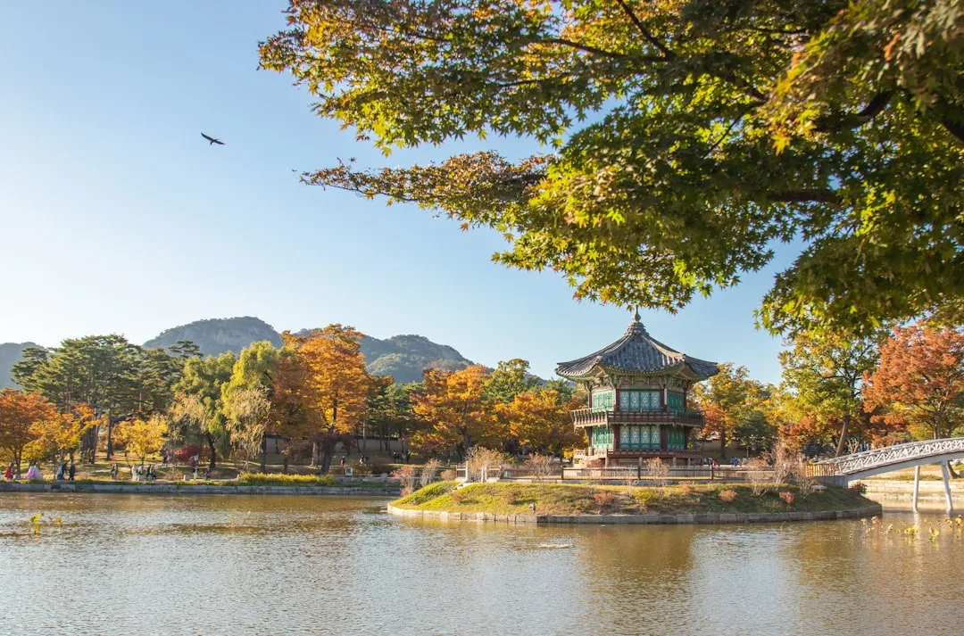 Riwayat Korea di komunitas togel - Korean traditional architecture autumn