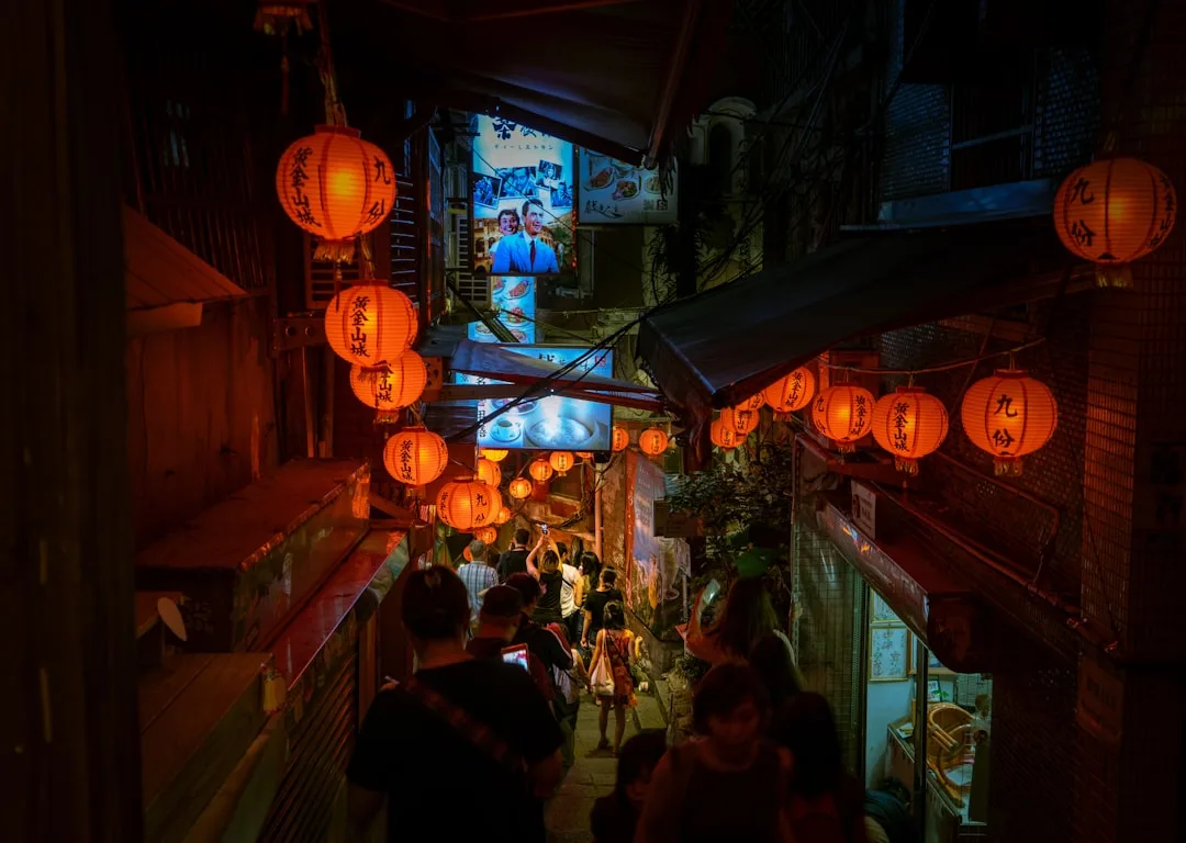 Riwayat Taiwan di komunitas togel - Jiufen old street lantern Taiwan