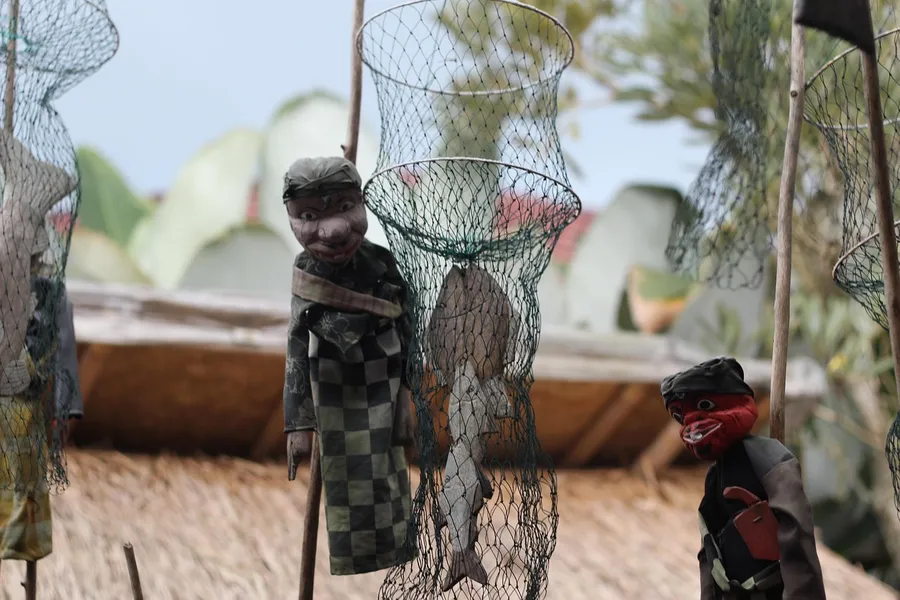 Ilustrasi mimpi bomanarakasura — puppet, wayang, cepot, culture, java, indonesia