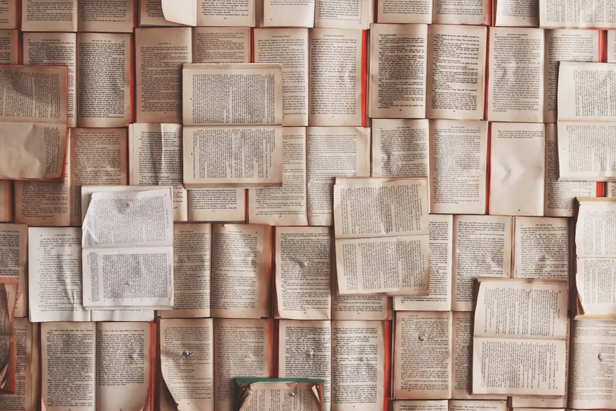 Ilustrasi mimpi buku — open book lot