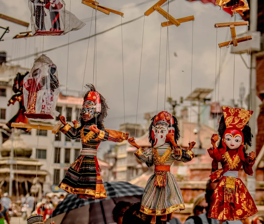 Ilustrasi mimpi hyang wenang — Ganesha puppet