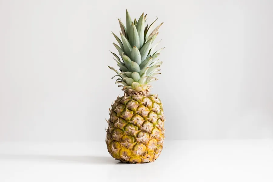 Ilustrasi mimpi nanas — pineapple on white surface